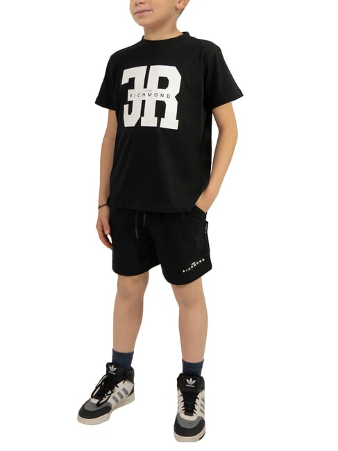 JOHN RICHMOND VADUL T-shirt and Bermuda shorts set black - Children's tracksuits