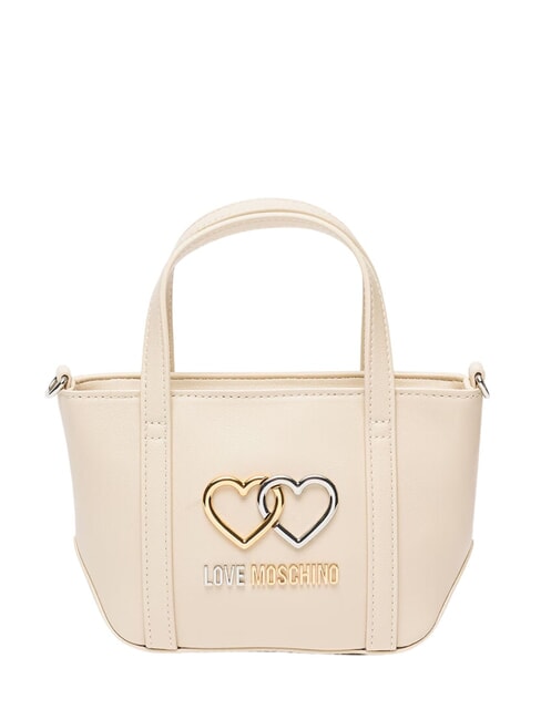 LOVE MOSCHINO TWINS  Mini Hand Bag, with shoulder strap ivory - Women’s Bags