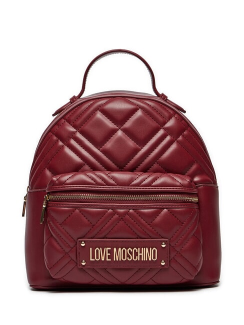 LOVE MOSCHINO QUILTED  Women's backpack wine - Women’s Bags