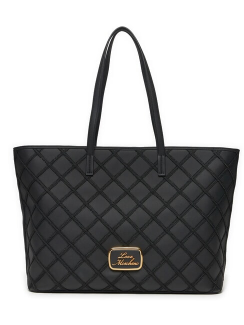 LOVE MOSCHINO LADY LACE  Shoulder Shopper Black - Women’s Bags