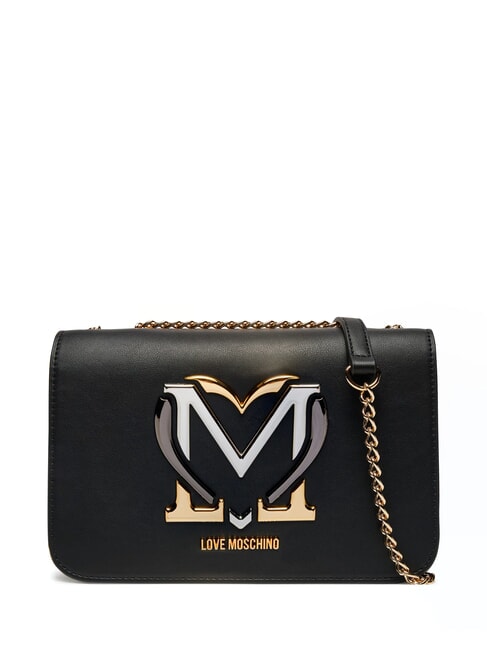 LOVE MOSCHINO COLORFUL HEART  Shoulder bag Black - Women’s Bags