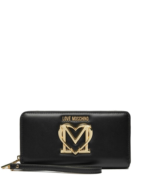 LOVE MOSCHINO LOVE  Zip Around Wallet Black - Women’s Wallets