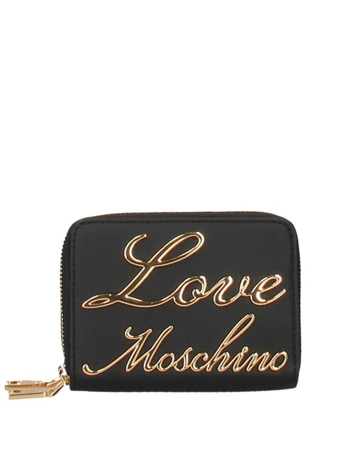 LOVE MOSCHINO LOVELY  Zip Around Wallet Black - Women’s Wallets