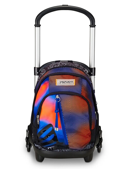 SEVEN FLEX SHADEFULL BOY Detachable trolley backpack, 3 wheels reflex blue - Backpack trolleys