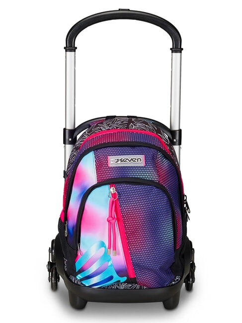 SEVEN FLEX SHADEFULL GIRL Detachable trolley backpack, 3 wheels violet - Backpack trolleys