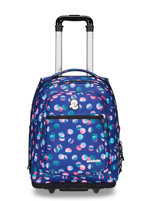 INVICTA BUMP FANTASY 2-wheel trolley backpack candy polka dots - Backpack trolleys