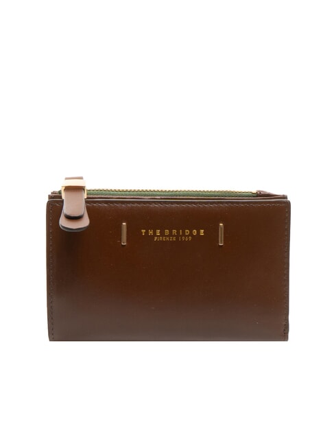 THE BRIDGE CHIARA Medium Leather Wallet BROWN - Women’s Wallets