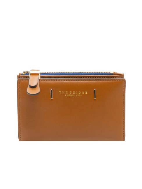 THE BRIDGE CHIARA Medium Leather Wallet Cognac / Gold - Women’s Wallets