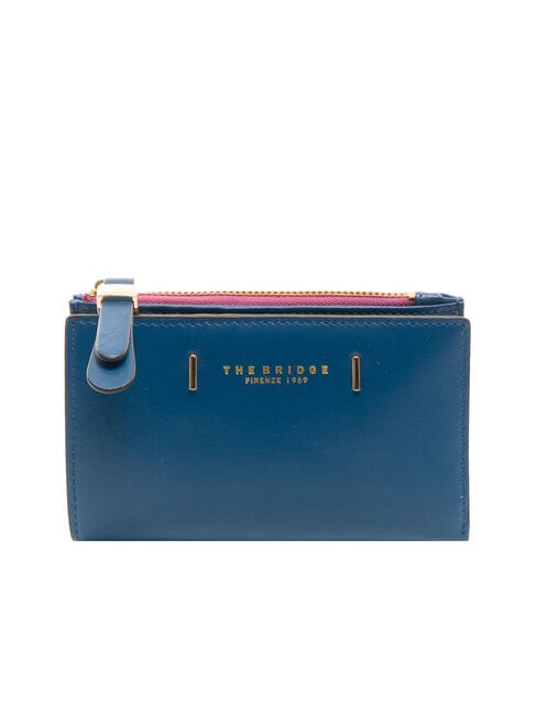 THE BRIDGE CHIARA Medium Leather Wallet jeans gold clothing - Women’s Wallets