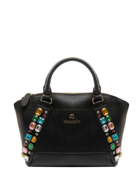 BRACCIALINI STONES Trunk bag with colored stones black - Women’s Bags