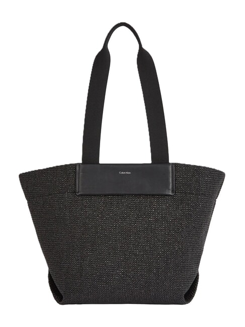 CALVIN KLEIN CK RAFFIA Shoulder Shopper ck black - Women’s Bags