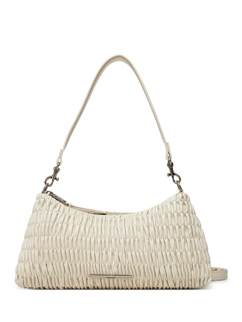 CALVIN KLEIN ROUCHED Shoulder bag, with shoulder strap chalk - Women’s Bags
