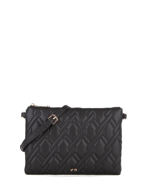 V73 MARGARET Quilted pattern pouch bag black - Women’s Bags