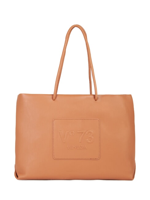 V73 NINETTE Embossed logo shopping bag leather - Women’s Bags
