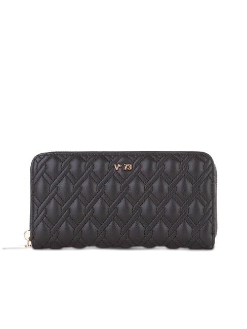 V73 MARGARET Large quilted wallet black - Women’s Wallets