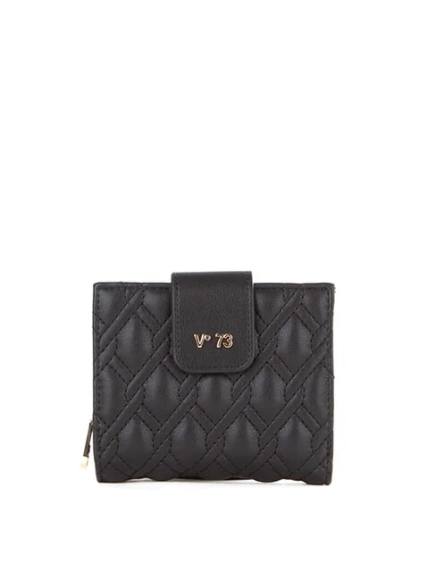V73 MARGARET Compact wallet with quilted pattern black - Women’s Wallets