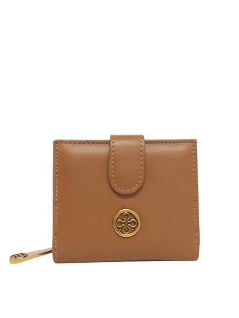 V73 GRAZIA Square wallet metal logo leather - Women’s Wallets