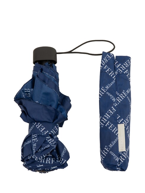 FERRÈ LOGO ALL OVER Mini Manual Umbrella navy01 - Umbrellas