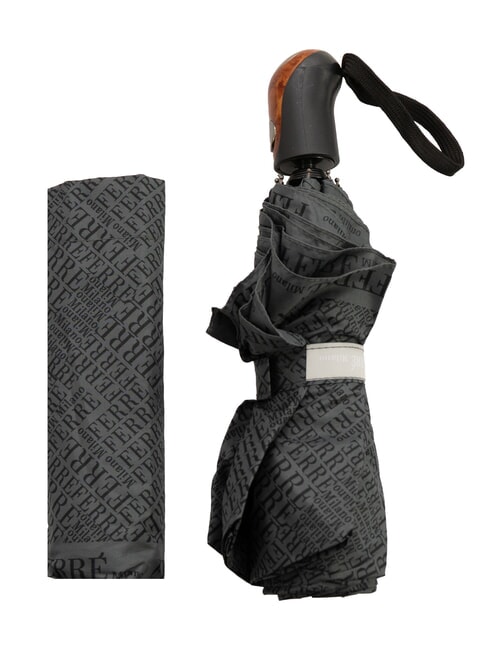 FERRÈ MINI Windproof Folding Umbrella grey tie 02 - Umbrellas