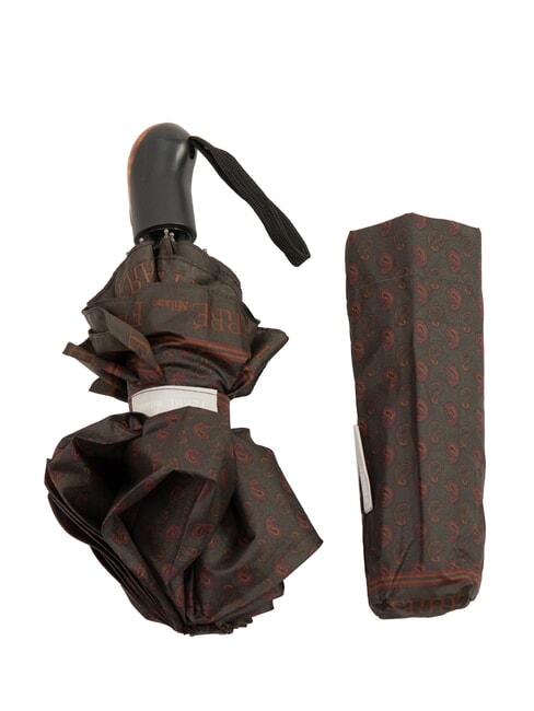 FERRÈ MINI Windproof Folding Umbrella brown tie 03 - Umbrellas