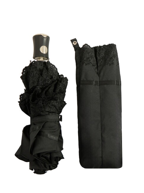 FERRÈ MINI Automatic opening folding umbrella black01 - Umbrellas