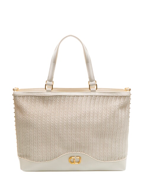 GAUDÌ DELIA Woven shopping bag white - Women’s Bags