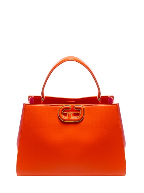 GAUDÌ DEMY Color block handbag with shoulder strap orange - Women’s Bags