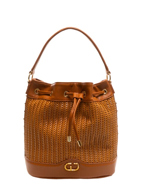 GAUDÌ DELIA Woven Bucket Bag tan - Women’s Bags