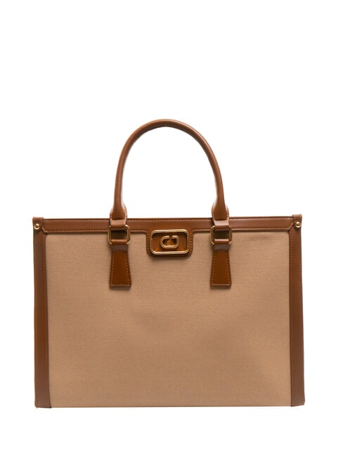 GAUDÌ DAKOTA Double portability canvas bag tan - Women’s Bags