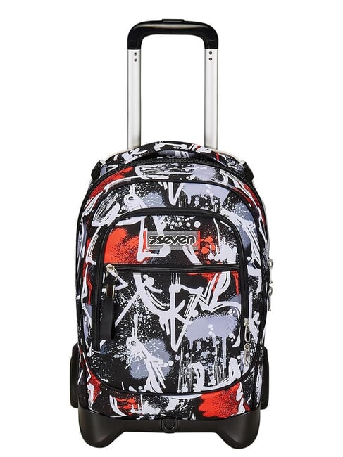 SEVEN NEW TECH SPRAY ME BOY Detachable trolley backpack, 2 wheels FIERY RED - Backpack trolleys