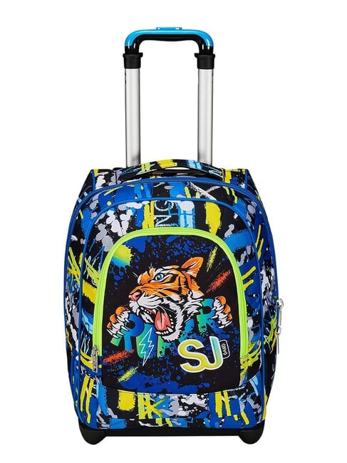 SJGANG CUCCIOLI BIG GIRL Fixed trolley backpack 2 wheels Black - Backpack trolleys
