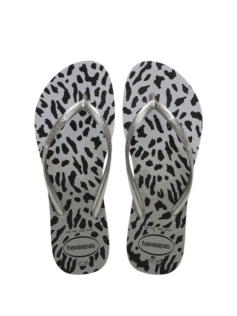 HAVAIANAS SLIM ANIMALS SLIM ANIMALS flip flops grey/grey - Women’s shoes