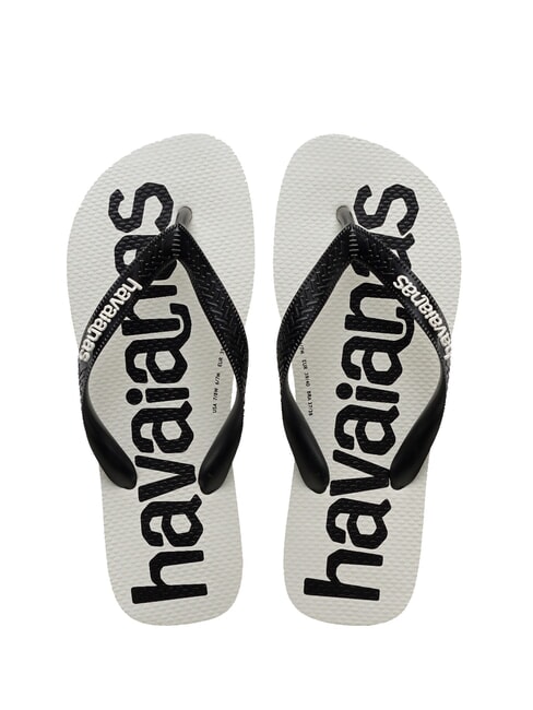 HAVAIANAS TOP LOGOMANIA 2 Flip flops white / black / white - Women’s shoes
