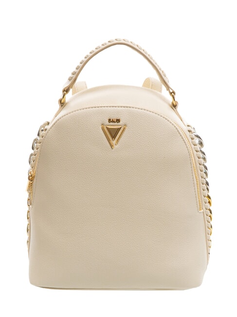 GAUDÌ DILETTA Backpack with chains CREAM - Women’s Bags