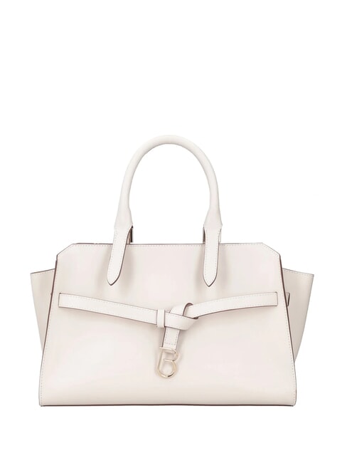 TOSCA BLU AMELIA Leather handbag with charm ivory white - Women’s Bags