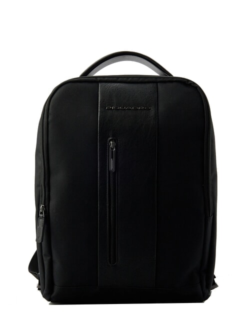 PIQUADRO BRIEF ECOLOGICA Recycled fabric backpack, 15.6" laptop Black - Laptop backpacks