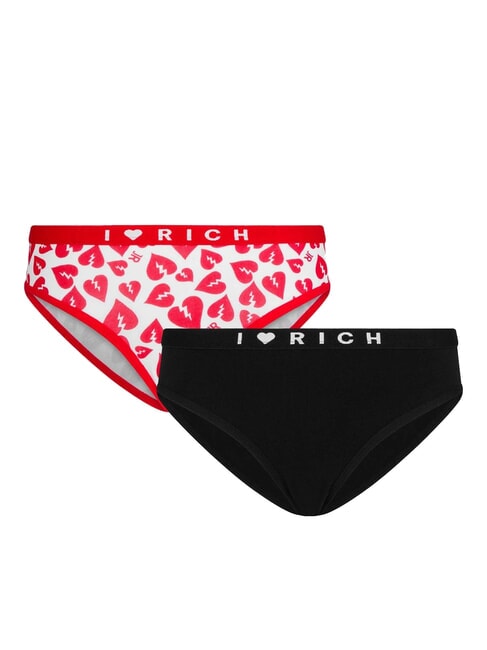 JOHN RICHMOND ROY 2 low-waisted briefs wht/black - Women's briefs