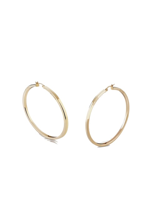 GUESS HOOPS I DID IT AGAIN Large hoop earrings yellow gold - Earrings