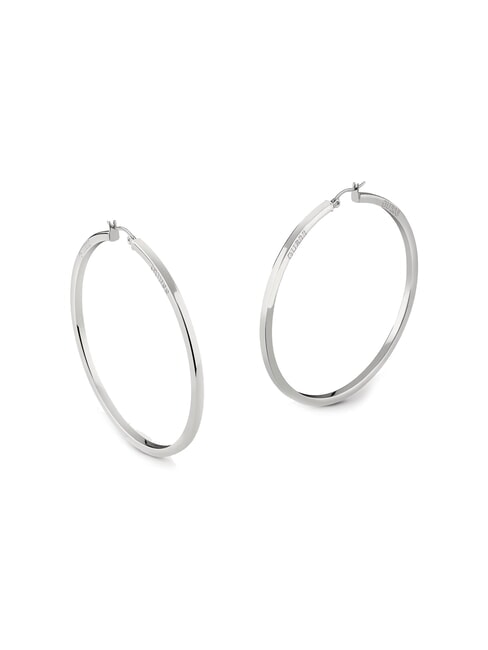 GUESS HOOPS I DID IT AGAIN Medium Hoop Earrings SILVER - Earrings