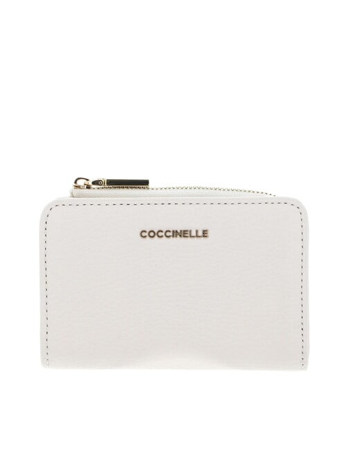 COCCINELLE METALLIC SOFT Small leather wallet white - Women’s Wallets