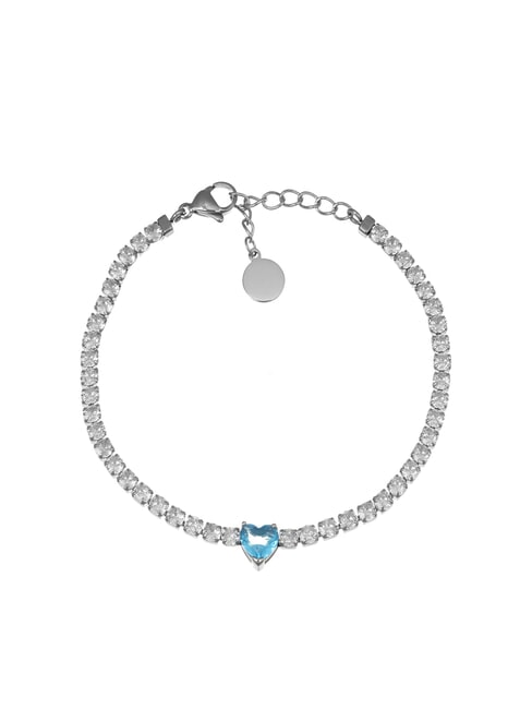AMEN ACCIAIO Bracelet with zirconia and heart silver - Bracelets