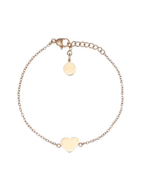 AMEN ACCIAIO Heart Charm Bracelet rose - Bracelets