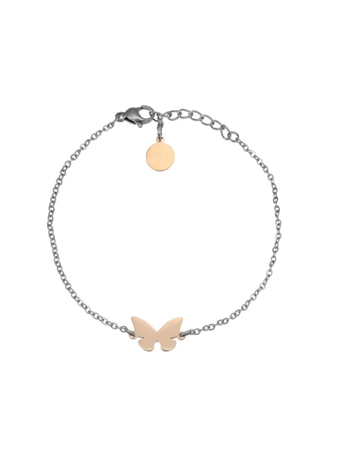 AMEN ACCIAIO Butterfly Bracelet steel/roses - Bracelets
