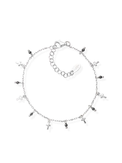 AMEN CANDY CHARM Silver bracelet with crosses rhodium - Bracelets