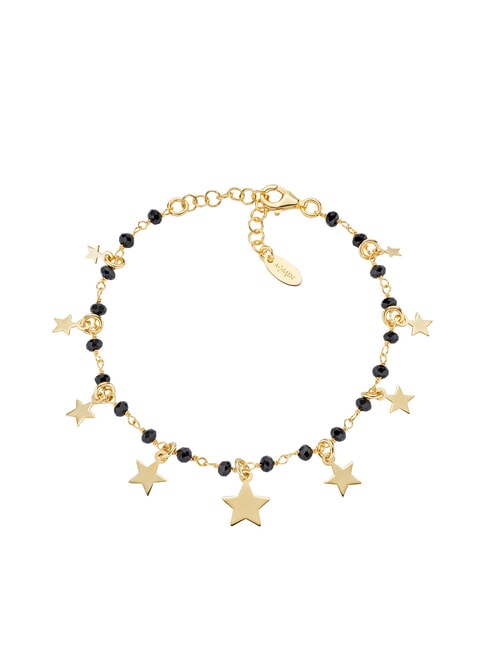 AMEN ELEGANCE Charm bracelet with stars and stones gold - Bracelets