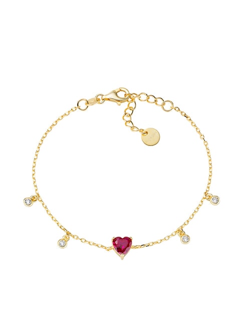 AMEN AMORE Bracelet with heart and charms gold - Bracelets