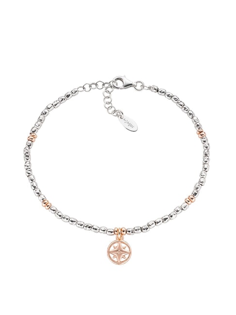 AMEN ELEMENTI Bracelet with compass rose rhodium/rosš - Men's Bracelets