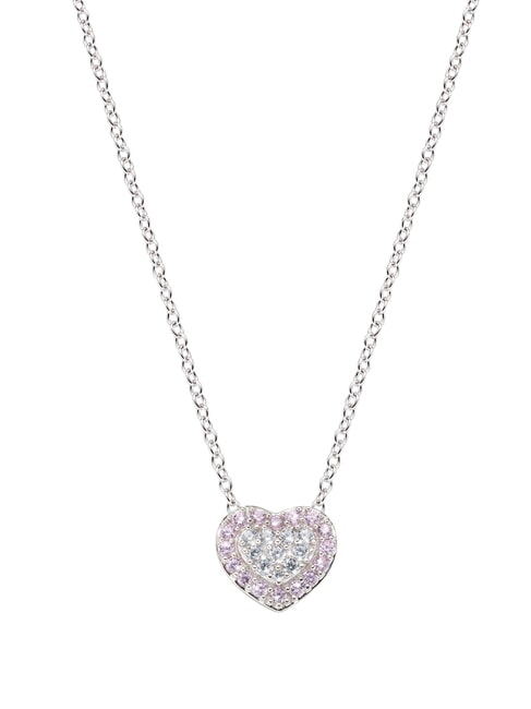 AMEN GIOIA DI MAMMA Silver necklace with heart rhodium - Necklaces