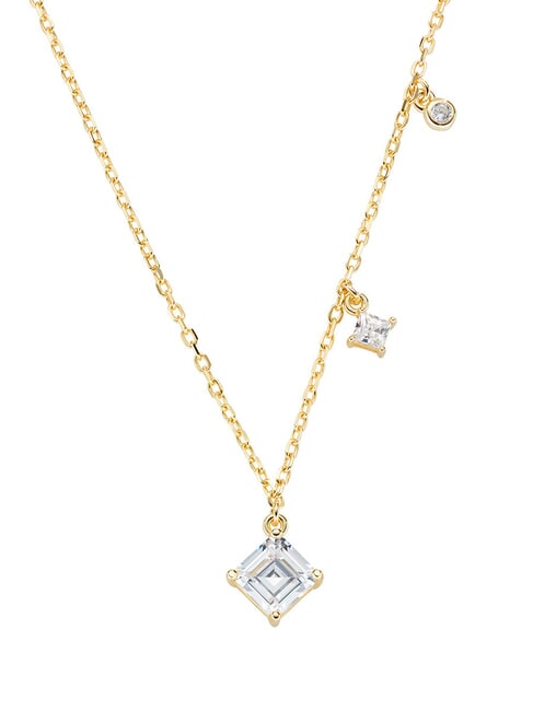 AMEN DIAMONDS Silver necklace with zirconia gold - Necklaces