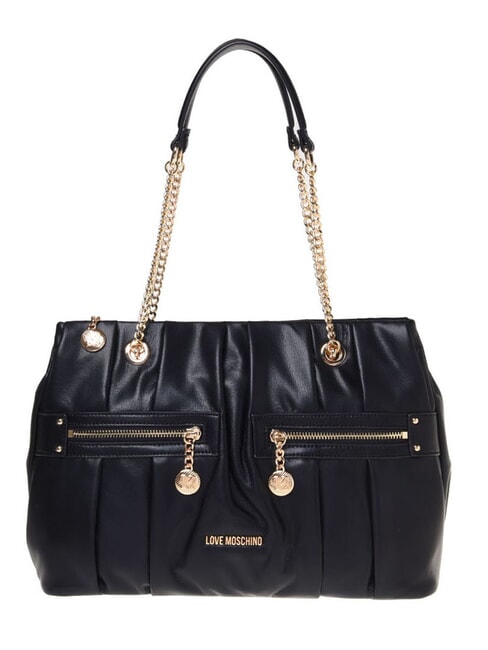 LOVE MOSCHINO ZIPPER Shoulder bag Black - Women’s Bags